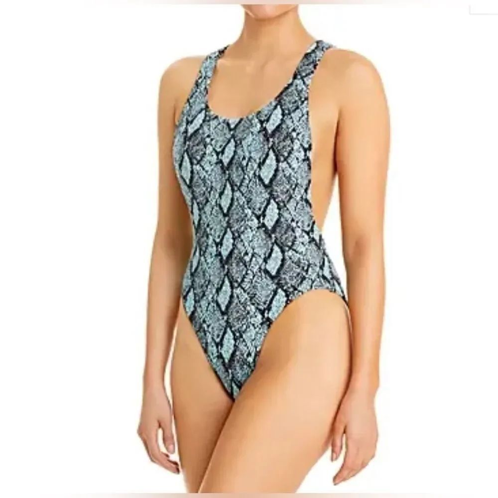 Solid & Striped The Blair Snake Print One Piece Swimsuit XS